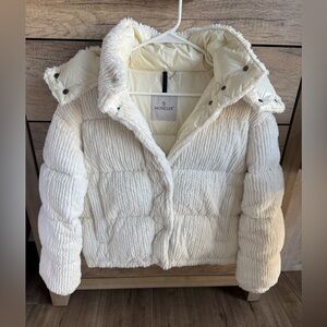 Moncler White Puffer Jacket size 1